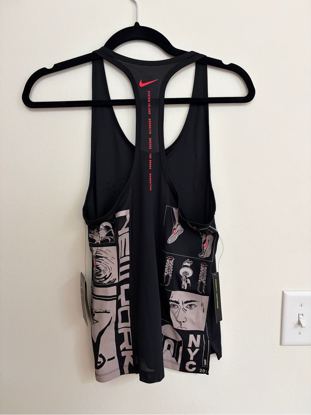 RARE- COLLECTIBLE NYC Marathon 2018 Dri-FIT Racerback TANK TOP_ new with tags